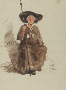 Studie van een Pelgrim door Samuel Palmer